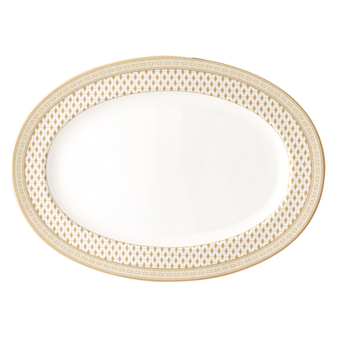 Granada Gold Oval Platter 14-1/4"