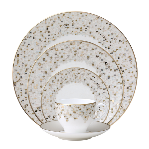 Spangles White 5-Piece Place Setting