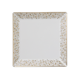 Spangles White Square Plate 8 7/8"