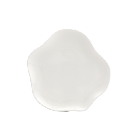 BLOSSOM Plain White Plate 6"